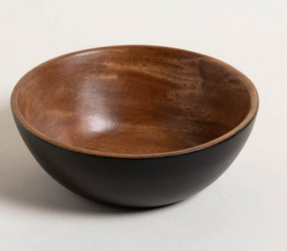 CUENCO REDONDO ACACIA MANILA BLACK 20X8 CM