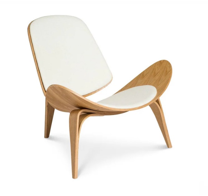 SILLON CARL HANSEN WHITE+WALNUT