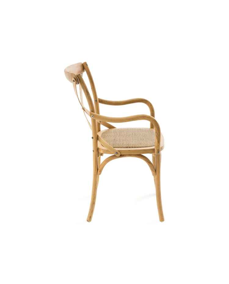 SILLON CROSS NEGRO/NATURAL