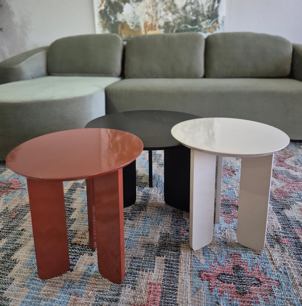 MESA RATONA LAQUEADA 40 CM DIAMETRO