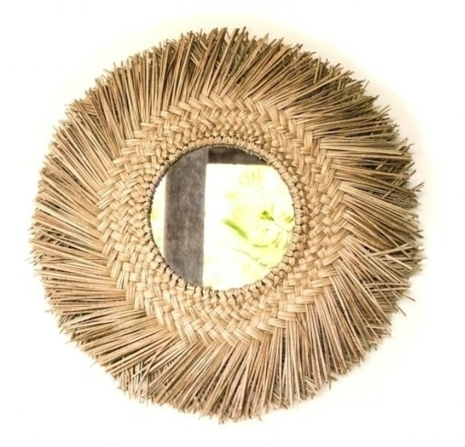 ESPEJO COLGANTE DE SEAGRASS EMRE 70X30 CM
