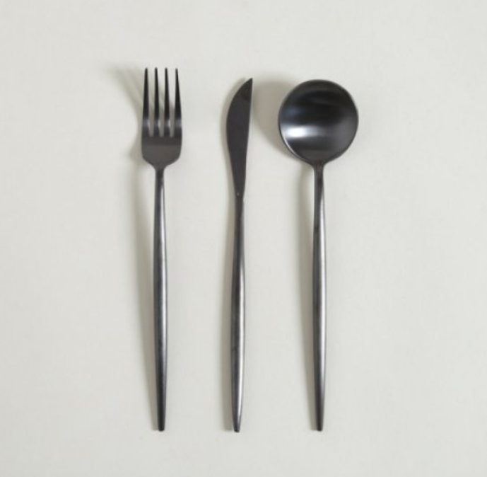 SET X 3 UTENSILIOS DE MESA DUBLIN 22 CM