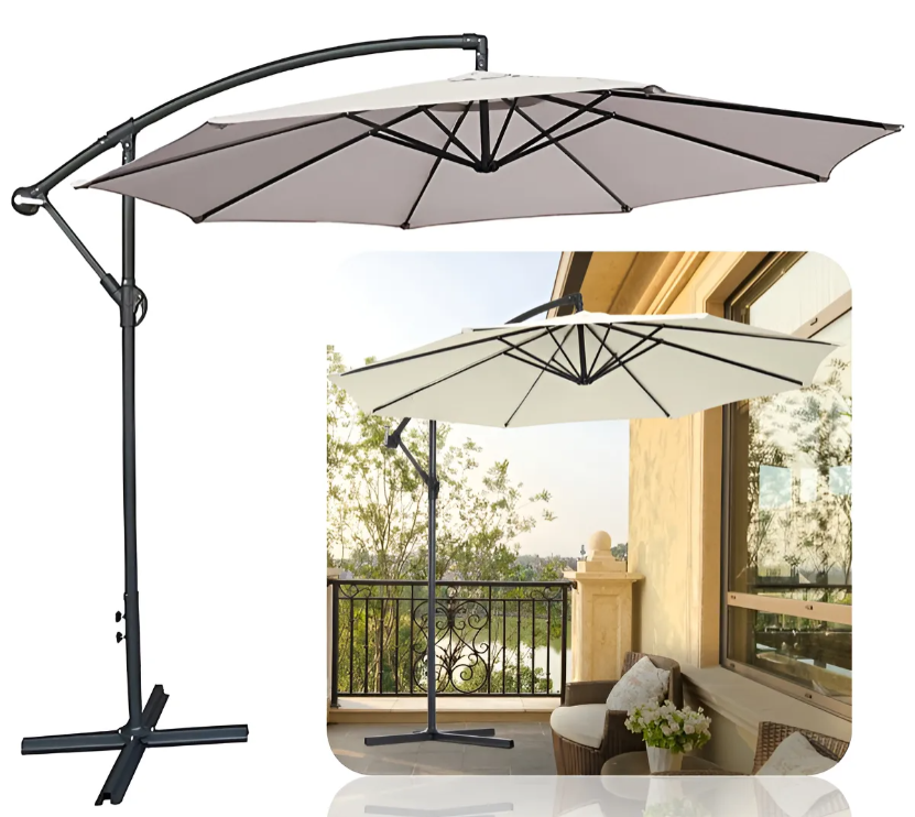 SOMBRILLA LATERAL JARDIN ALUMINIO COLOR NATURAL SJI-LA3MN