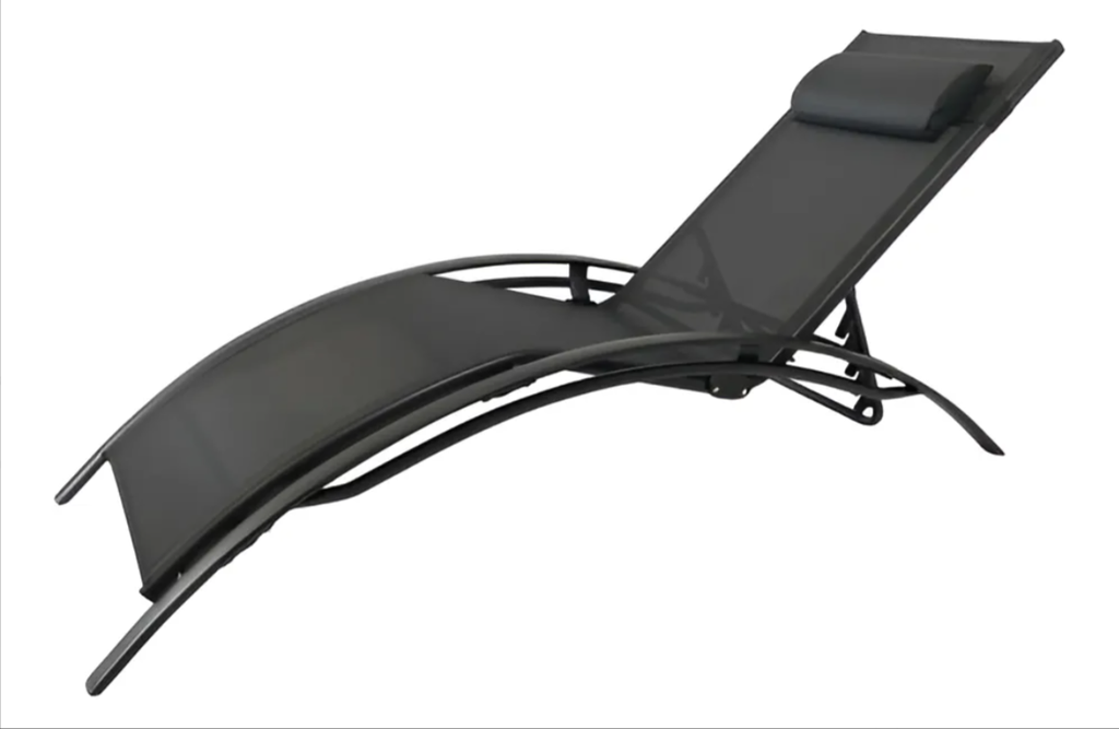 REPOSERA TAHITI CURVA ALUMINIO