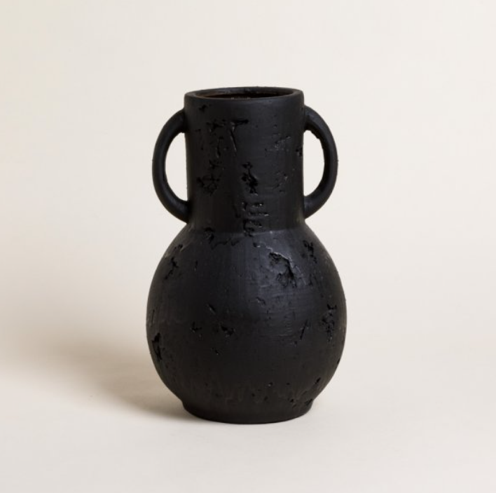 TINAJA JHARI BLACK 28X16 CM