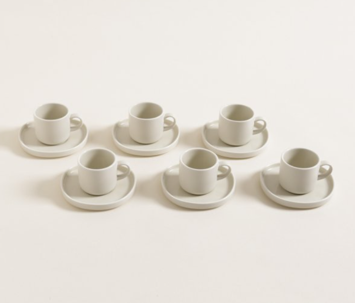 TAZA Y PLATO COPENHAGUE LIGHT 200 ML