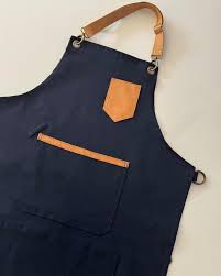 DELANTAL JEAN BLUE CUERO