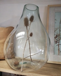 JARRON VIDRIO ABOLLADO MINI