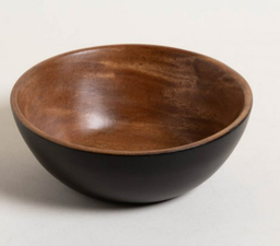 CUENCO REDONDO ACACIA MANILA BLACK 20X8 CM