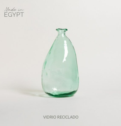 JARRON DE VIDRIO RECICLADO AMORFO FAYUN 20x38