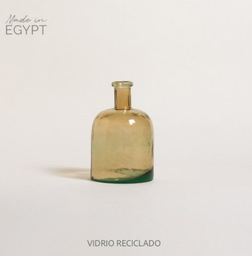 JARRON DE VIDRIO RECICLADO NILO CHAMPAGNE 14,5X23,5 CM - 2250 ML