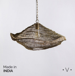 LAMPARA COLGANTE MADHUR BRASS ANTIQUE 27,5X60 CM