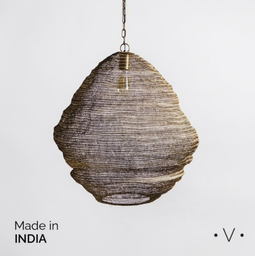 LAMPARA COLGANTE MADHUR BRASS ANTIQUE 58X60 CM