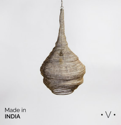 LAMPARA COLGANTE MADHUR BRASS ANTIQUE 65X40 CM