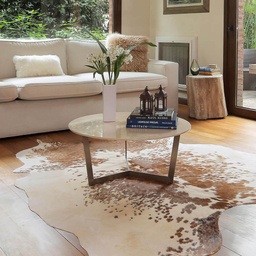 ALFOMBRA CUERO VACUNO VINTAGE CLARO