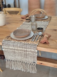 CAMINO DE MESA TELAR LANA DE OVEJA Y LLAMA