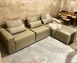 SOFA ITALIA - 3 MODULOS + APOYAPIES