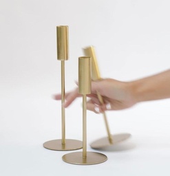 CANDELABRO THICK SMALL GOLD