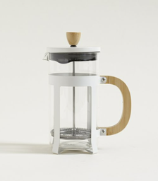 CAFETERA CON EMBOLO CREMA BAMBOO 800 ML