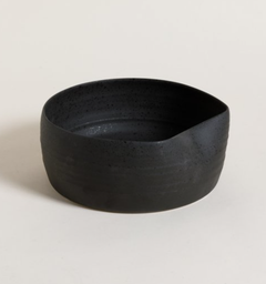 CENTRO DE MESA REDONDO DENTED NEGRO 25X11 CM