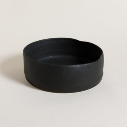 [0601237] CENTRO DE MESA REDONDO DENTED NEGRO 30X11 CM