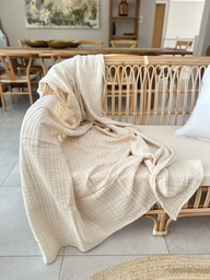 [TEXT009] MANTA TRAMADA RAYADA 2.20x1.40